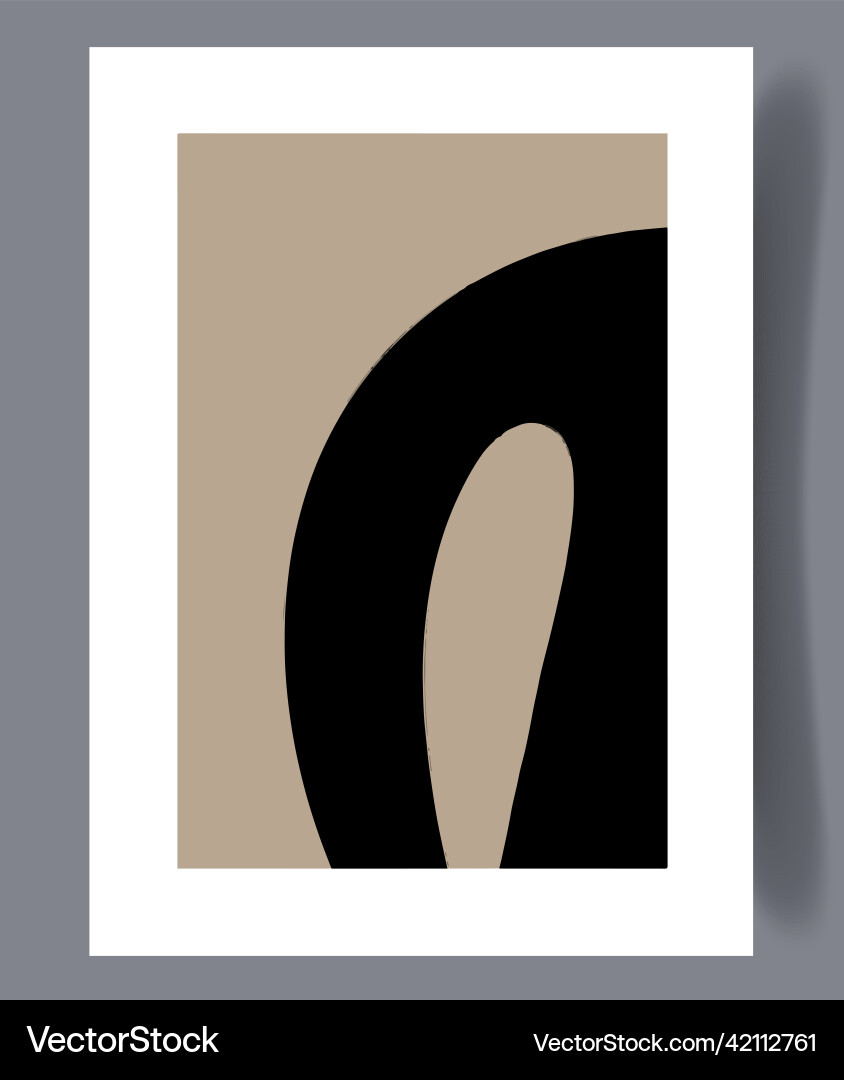 Scandinavian Abstract Print Vector Image