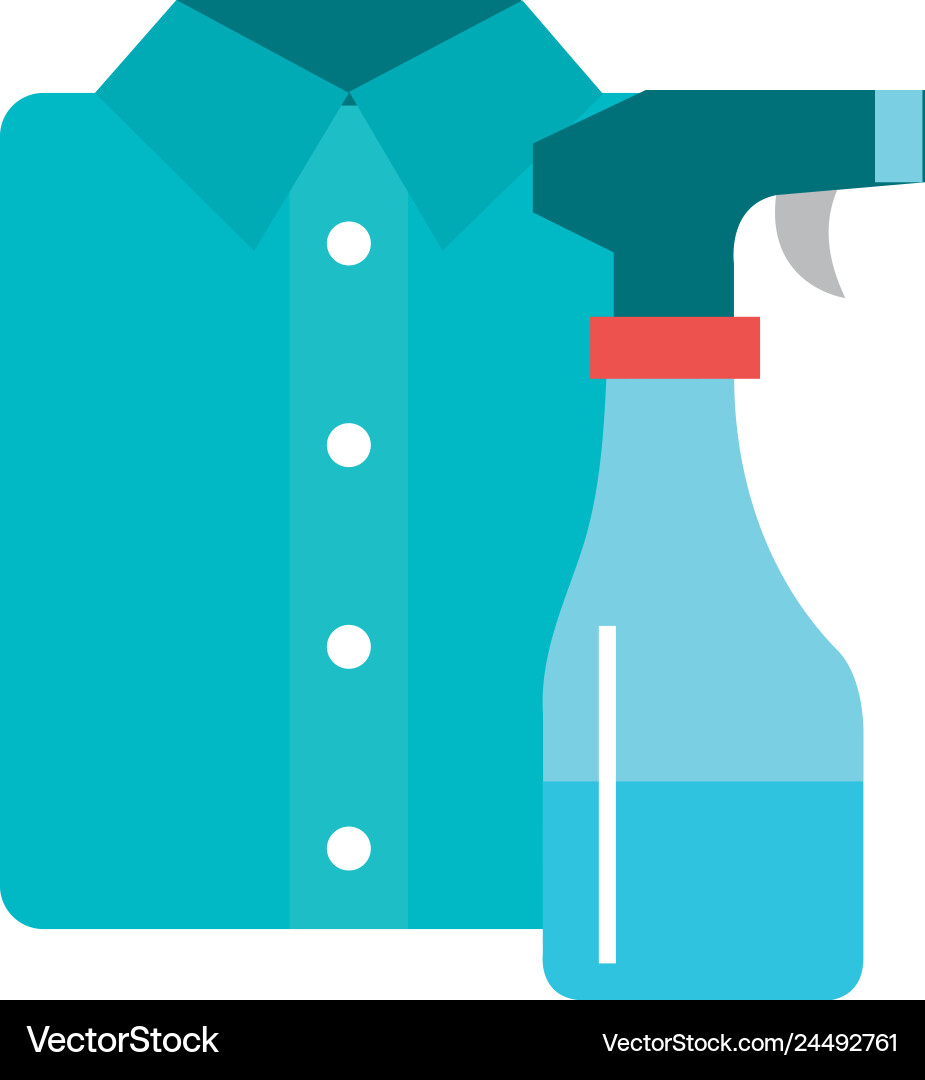 Shirts and clothes laundry service Vector Image