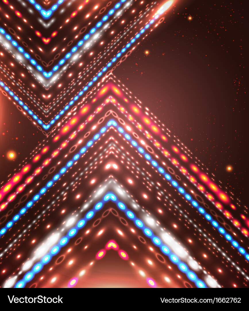 Abstract design with shiny arrows and place vector image