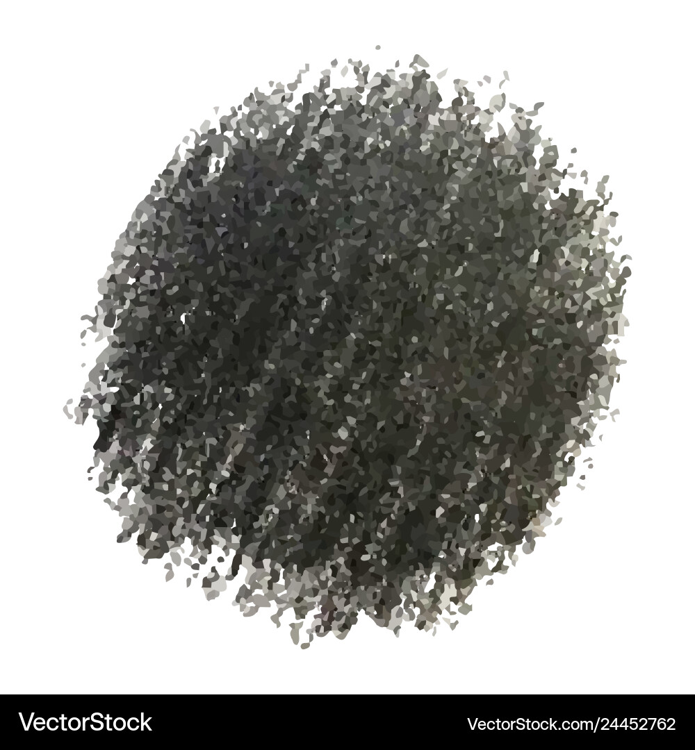 Black crayon scribble texture stain isolated Black crayon scribble texture stain isolated Vector Image