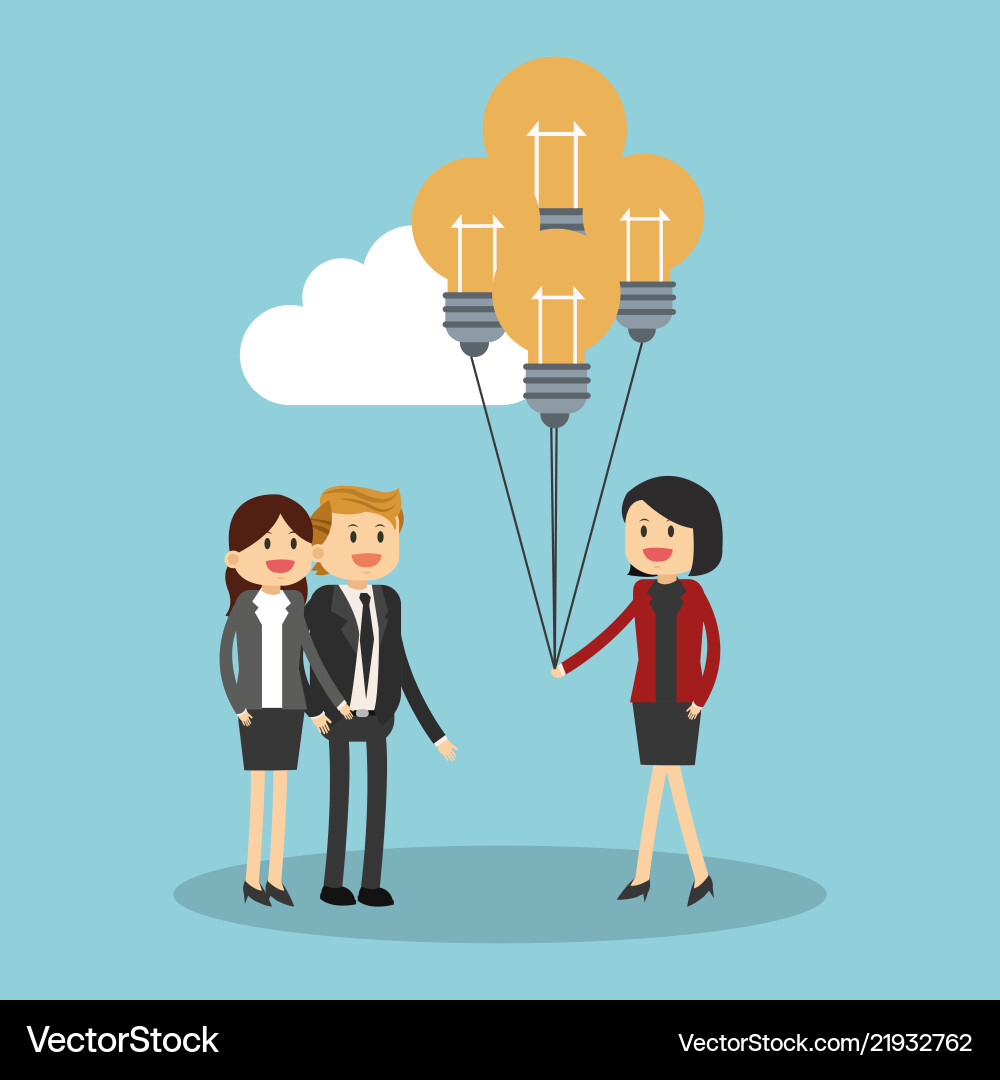 Business and technology Vector Image