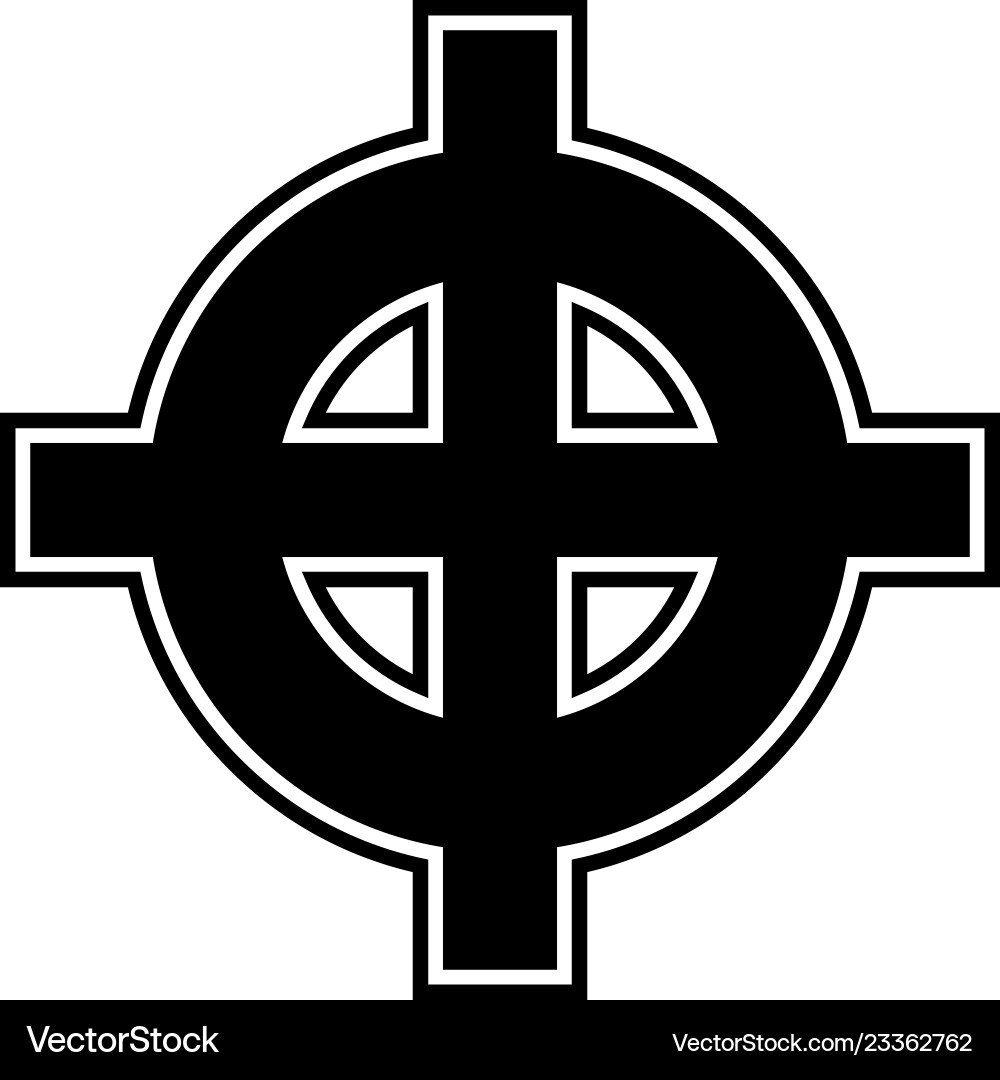 Celtic Kreuz weiß Überlegenheit Symbol schwarz Farbe Celtic Kreuz weiß Überlegenheit Symbol schwarz Farbe vektorbild