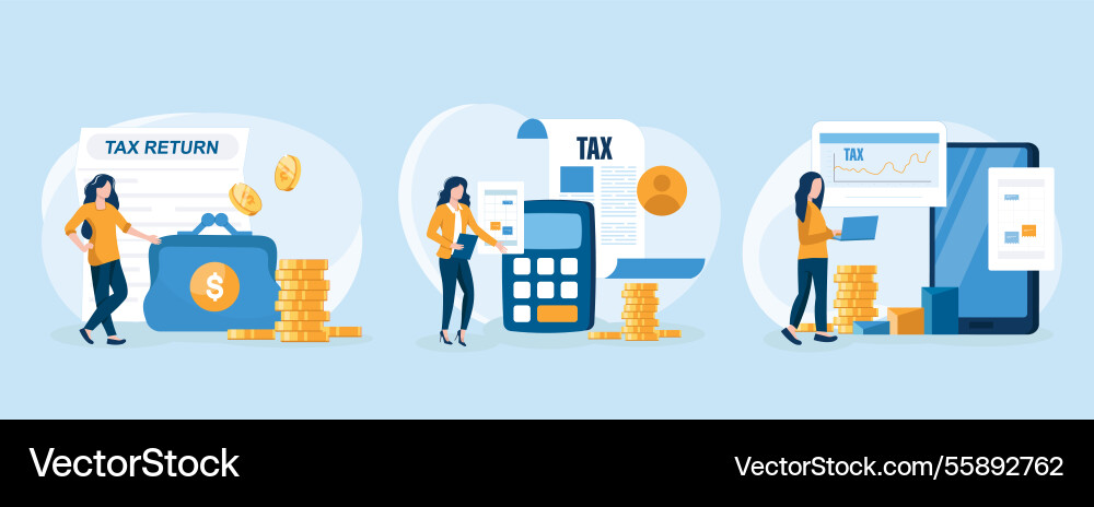Declaration programs easy reporting tax website Declaration programs easy reporting tax website Vector Image