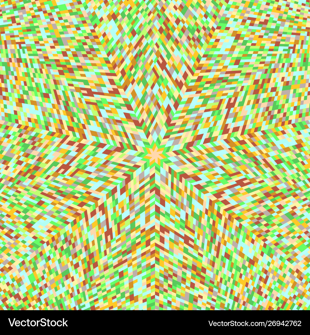Dynamic geometrical round tile pattern mosaic Vector Image