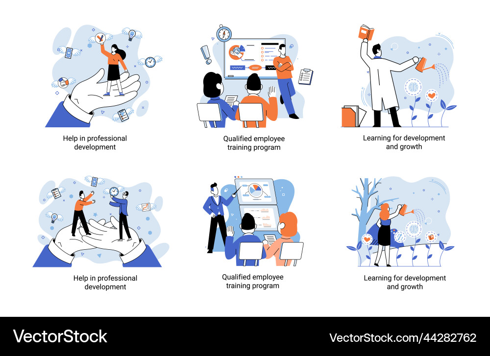 Help in professional development qualified Vector Image