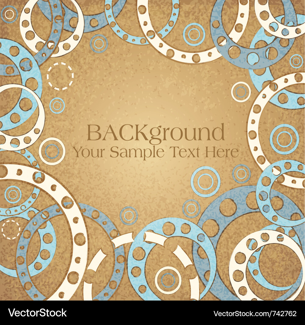 Ornate Circle Pattern Background vector image