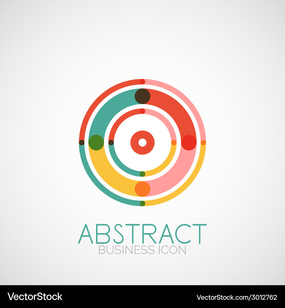 Symmetric abstract geometric shape Royalty Free Vector Image