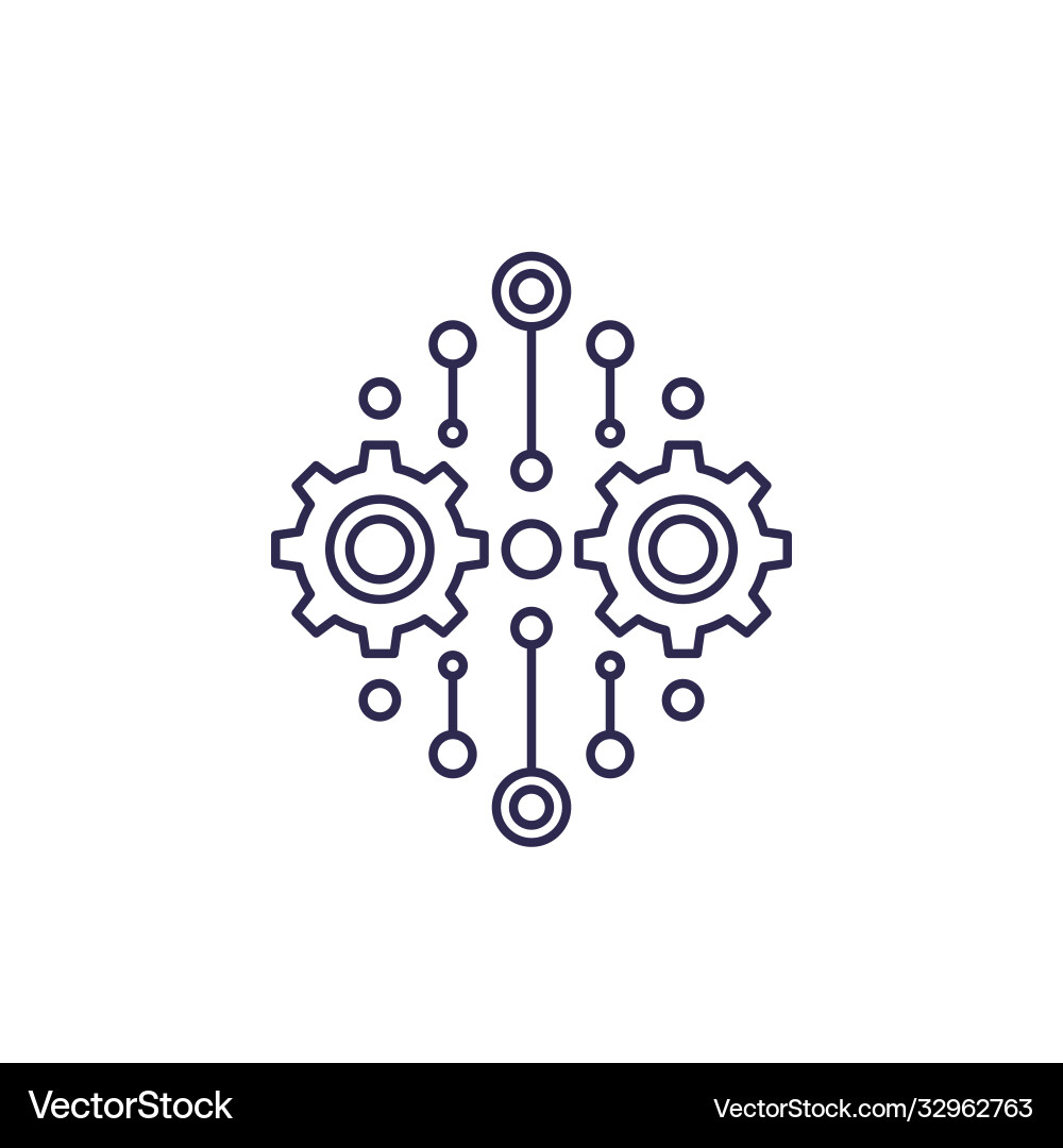 Automation & Integration Icon vector image