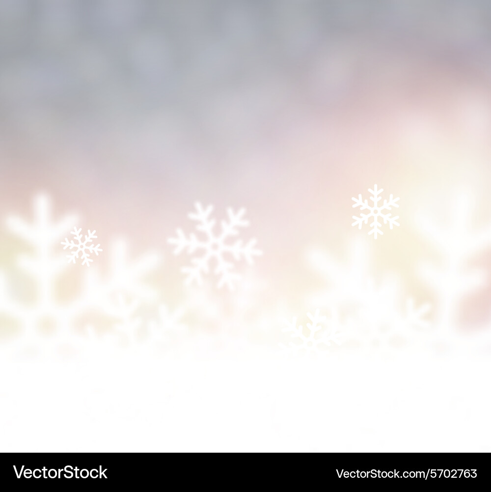 Blurred christmas background Vector Image