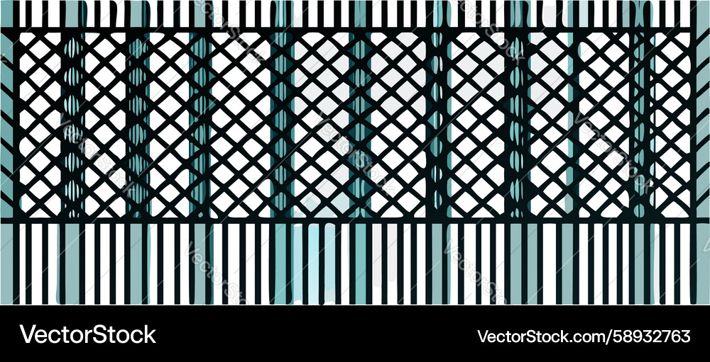 Intersecting Bar Grid Pattern Vector Image