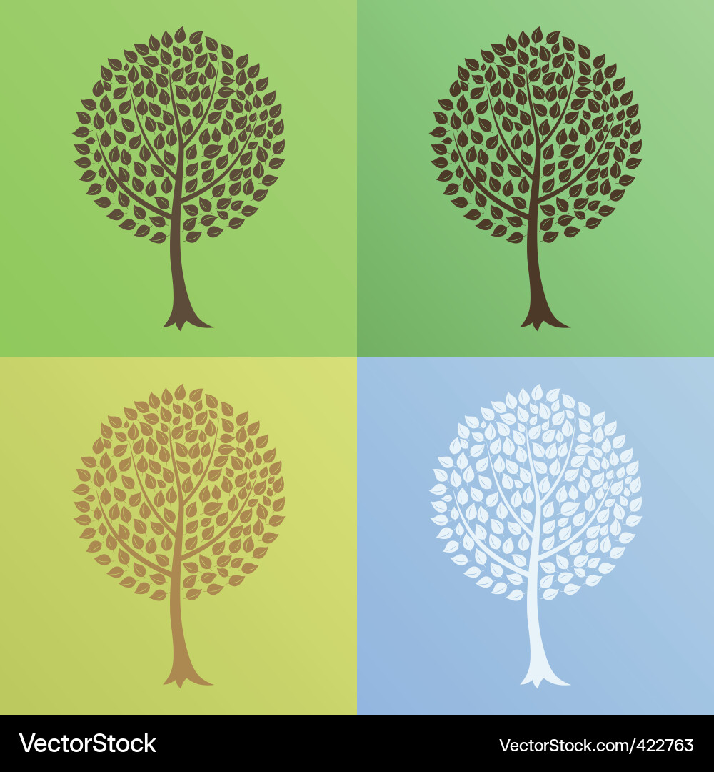 Tree6 vector image