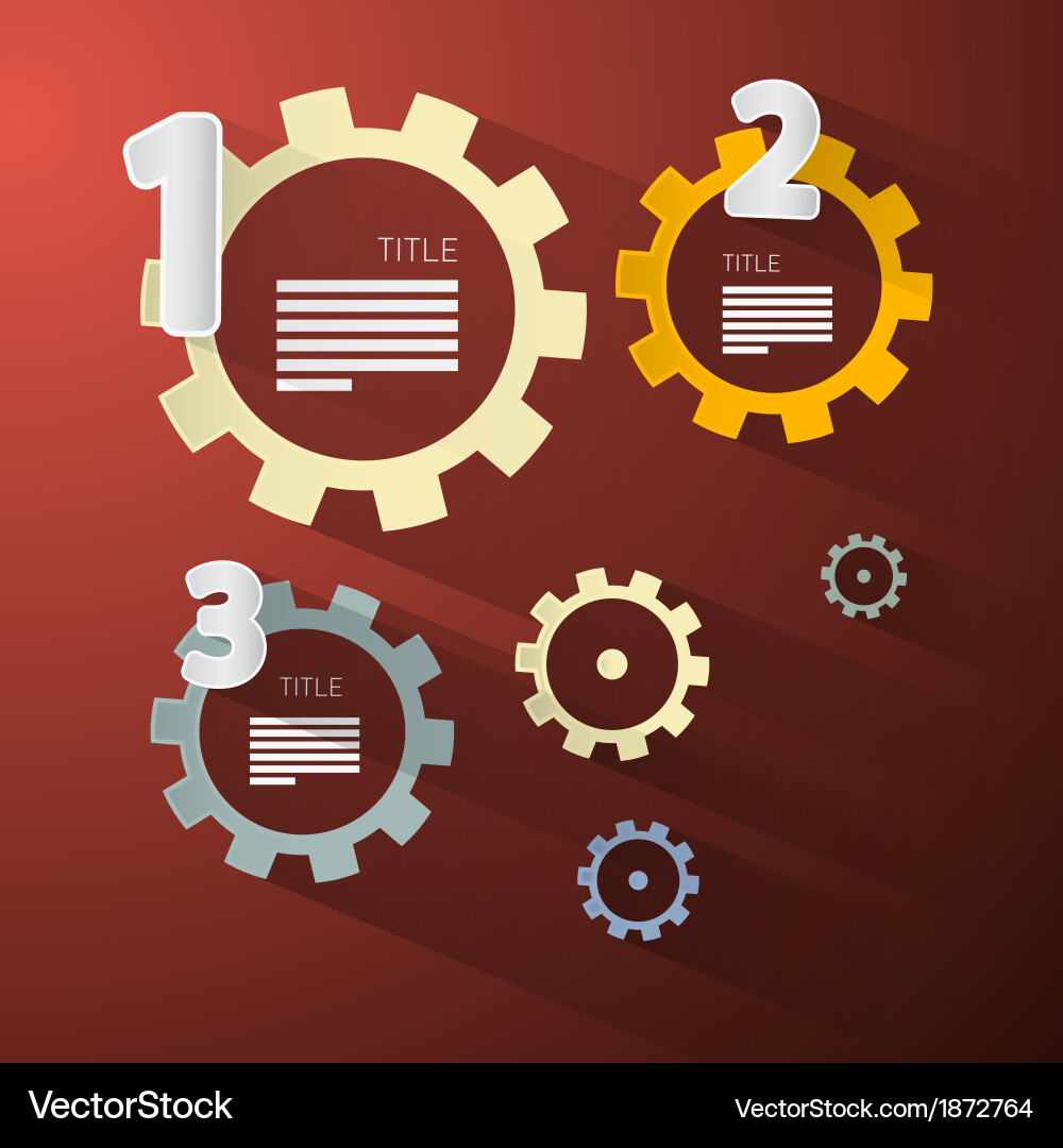 Abstract cogs - gears vector image