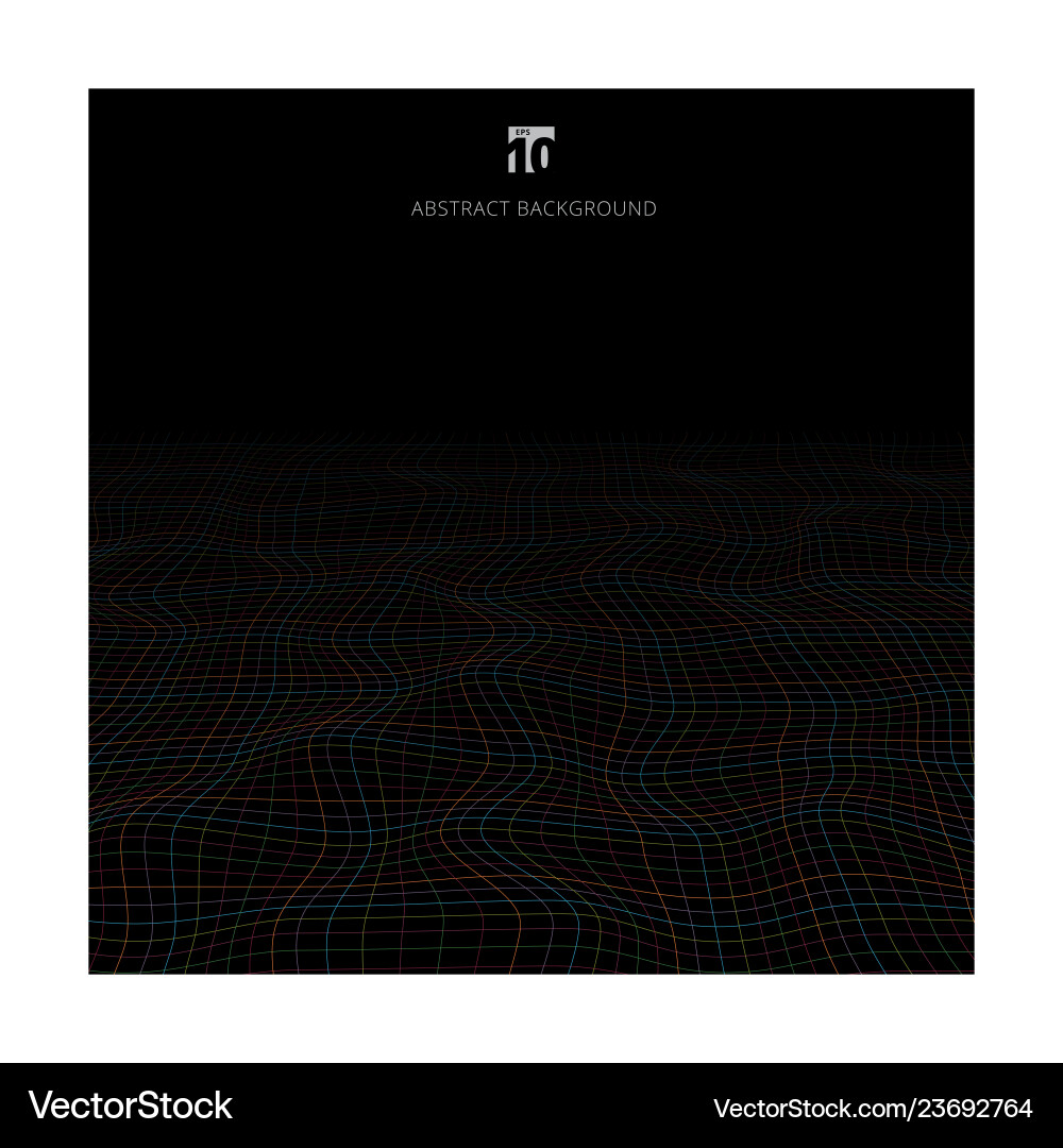 Dynamic Line Grid Pattern vector image