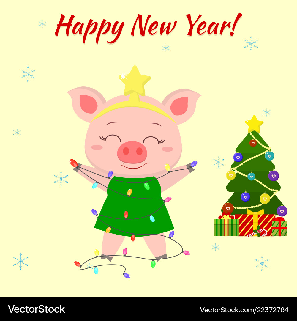 Frohes neues Jahr und frohe Weihnachten Grußkarte Frohes neues Jahr und frohe Weihnachten Grußkarte Vektorbild