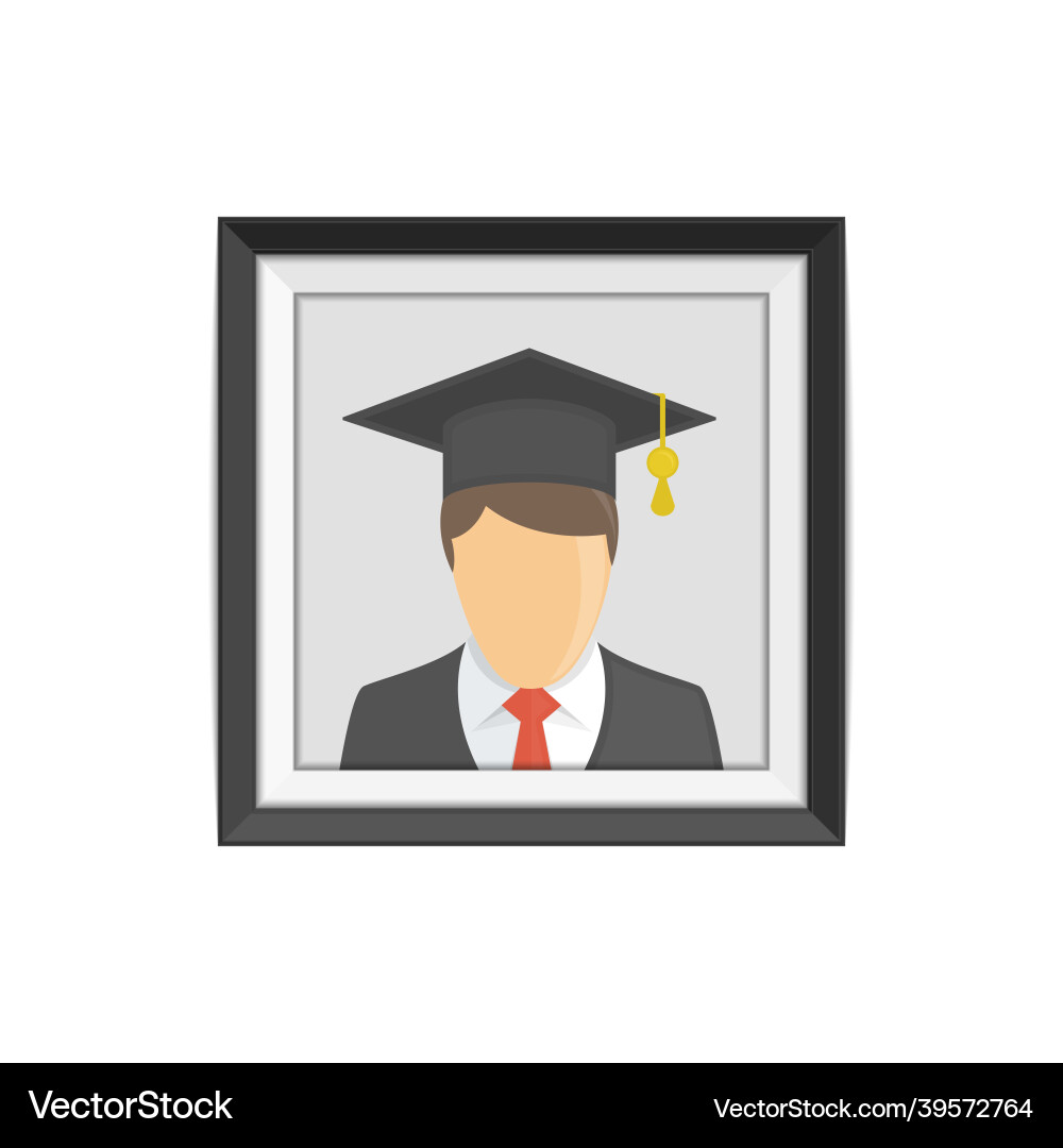 Graduate in frame Royalty Free Vector Image - VectorStock