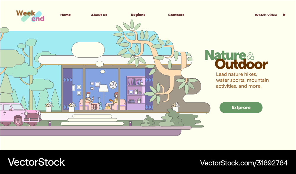 Mobile and desktop website template interface Mobile and desktop website template interface vector image