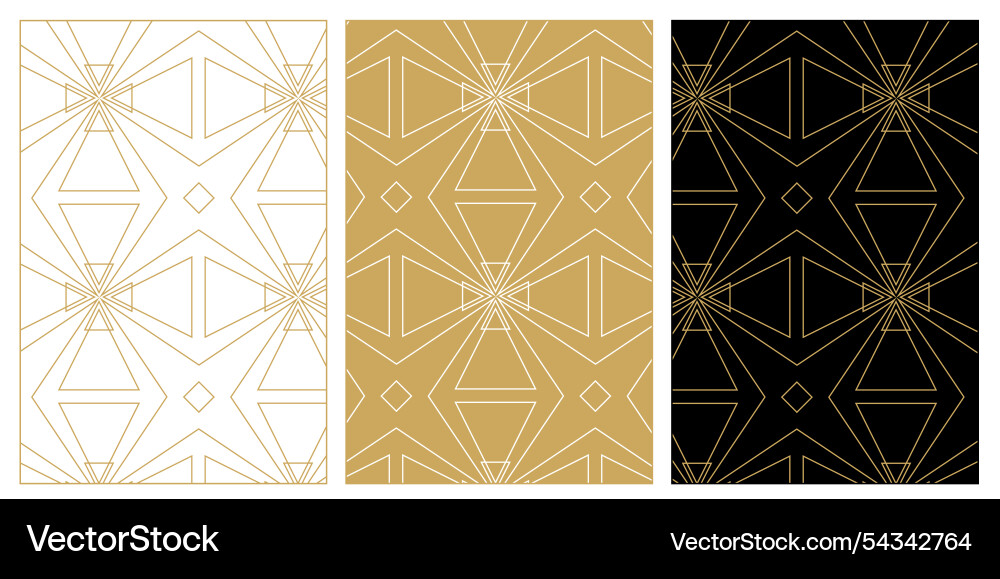 Set of patterns with crosses stripes lines Vector Image