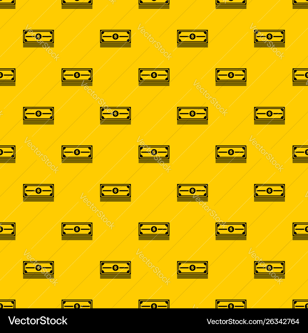 Stack dollars pattern Stack dollars pattern Vector Image