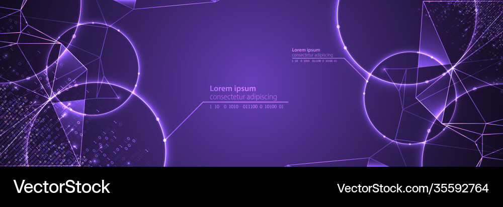Technology background big data concept binary Technology background big data concept binary vector image