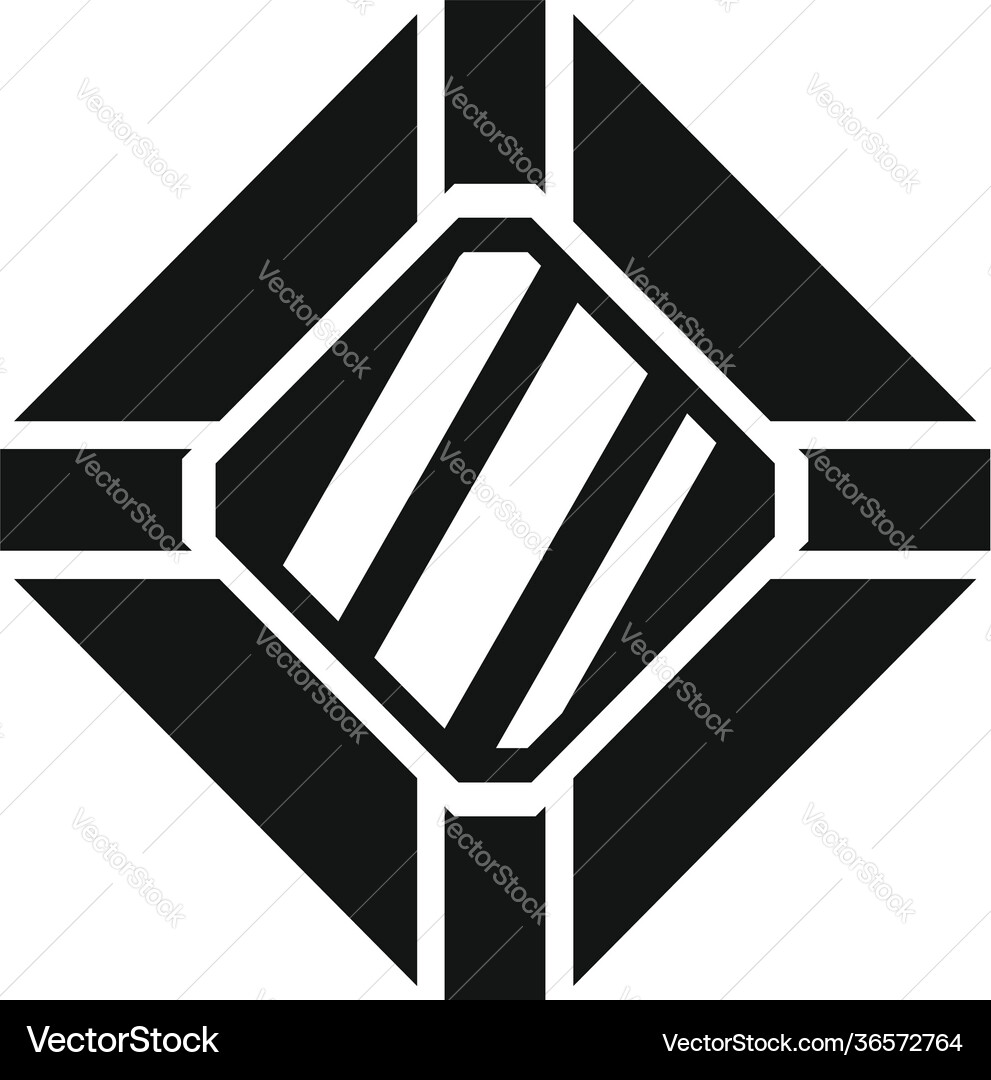 Top view ruby icon simple style Top view ruby icon simple style vector image