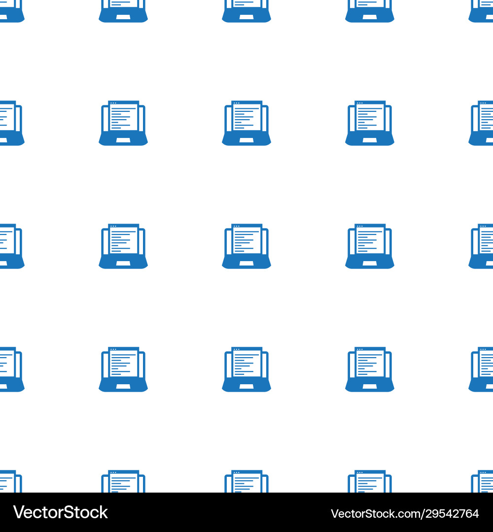 Web development icon pattern seamless isolated vector image