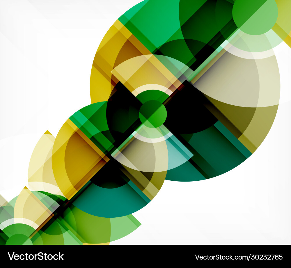 Abstract background circle and triangle design Vector Image