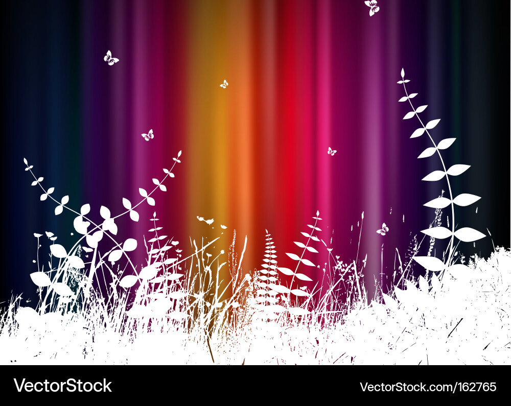 Abstract background with grass vector image