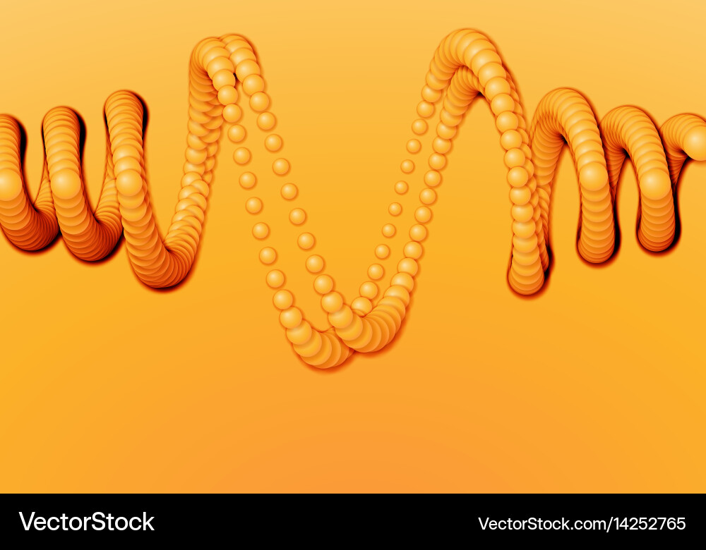 Array of spheres with soft shadows vector image