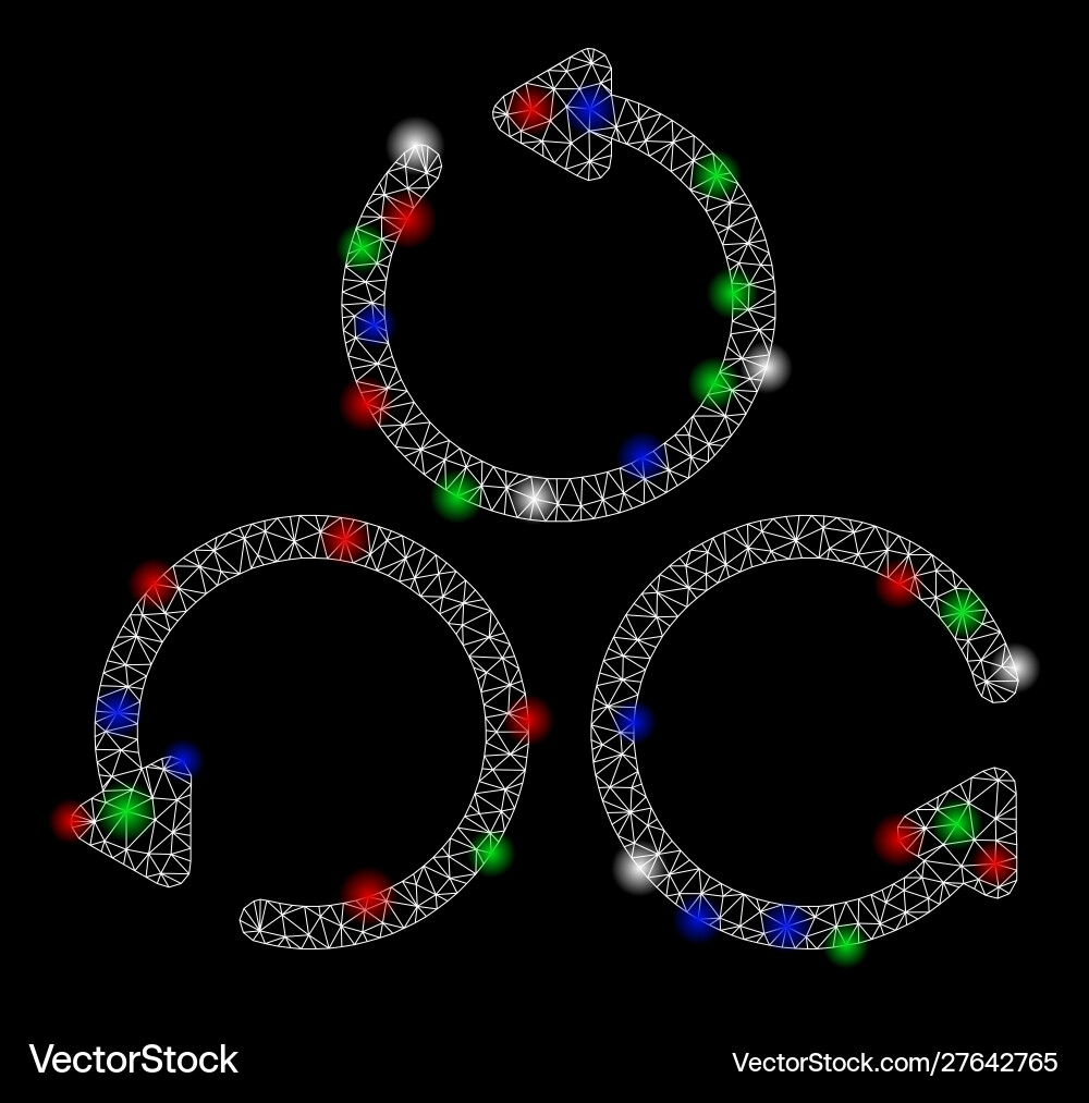 Bright mesh 2d rotation with flash spots Bright mesh 2d rotation with flash spots vector image