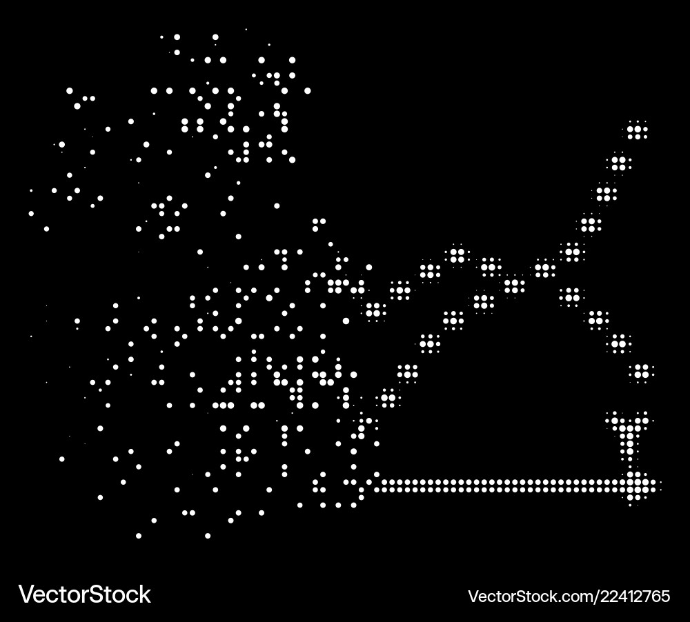 Bright moving pixelated halftone dotted functions Bright moving pixelated halftone dotted functions vector image