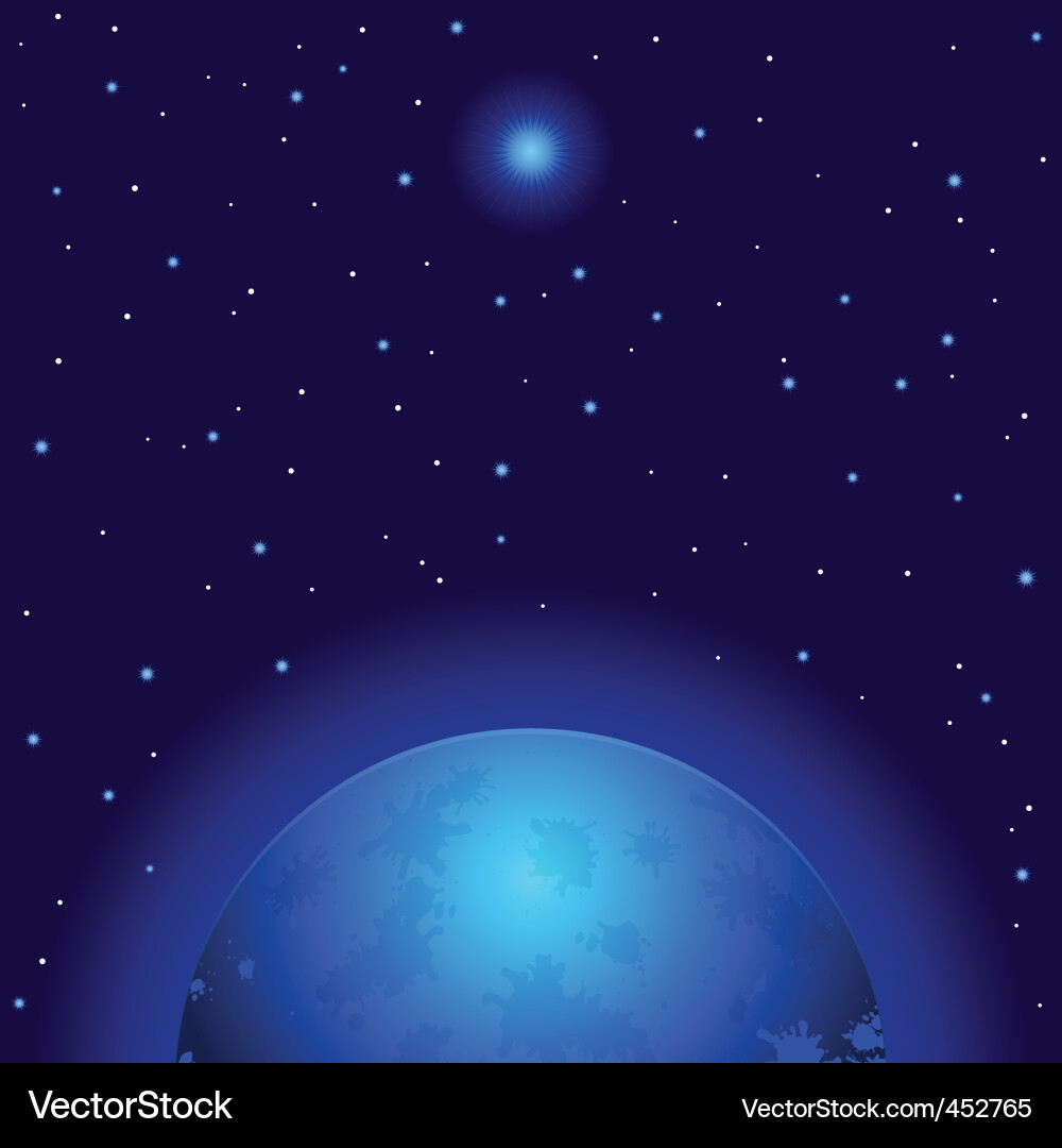 Celestial Sphere with Planets Vector Image