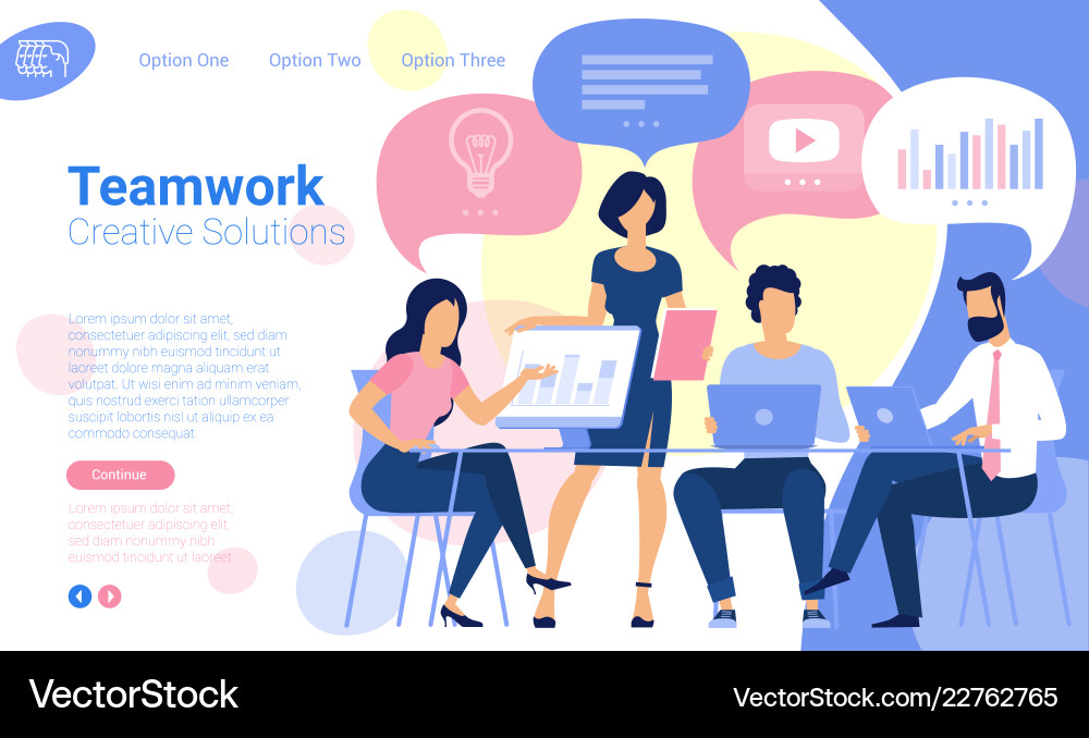 Flat design characters with speech bubbles Flat design characters with speech bubbles vector image