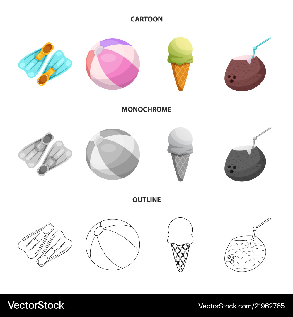 Isolated object of pool and swimming symbol set Isolated object of pool and swimming symbol set vector image