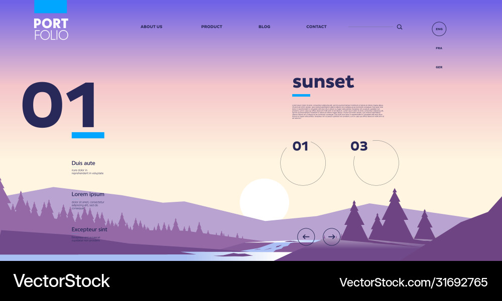 Mobile and desktop website template interface Mobile and desktop website template interface vector image