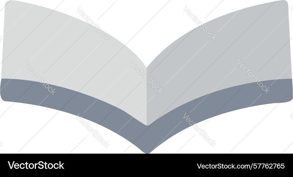 Open book with light pages icon design generative vector image