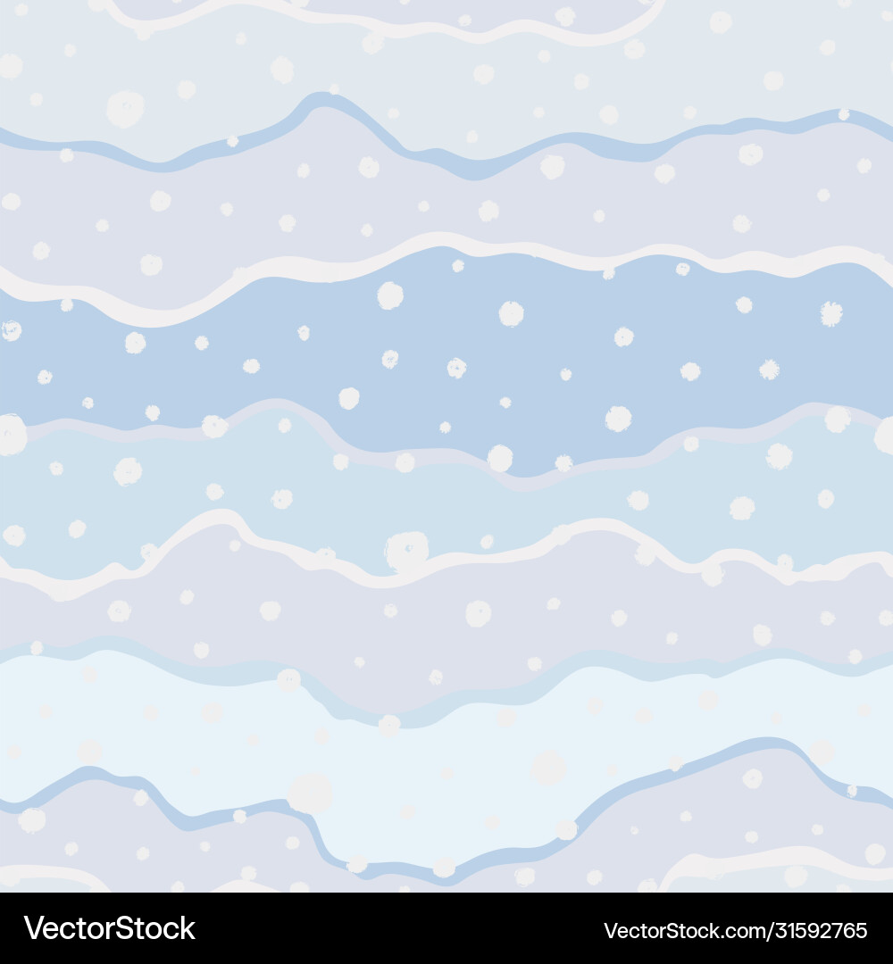 Seamless pattern with wavy lines and dots cute Seamless pattern with wavy lines and dots cute vector image
