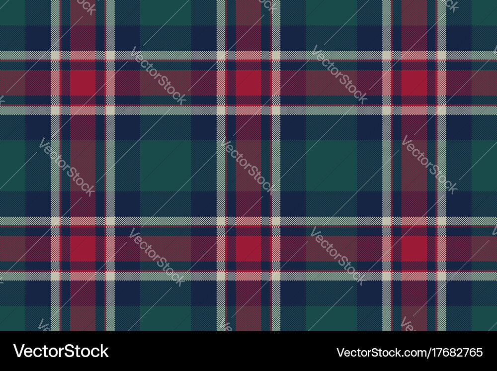 Tartan Pixel Pattern vector image