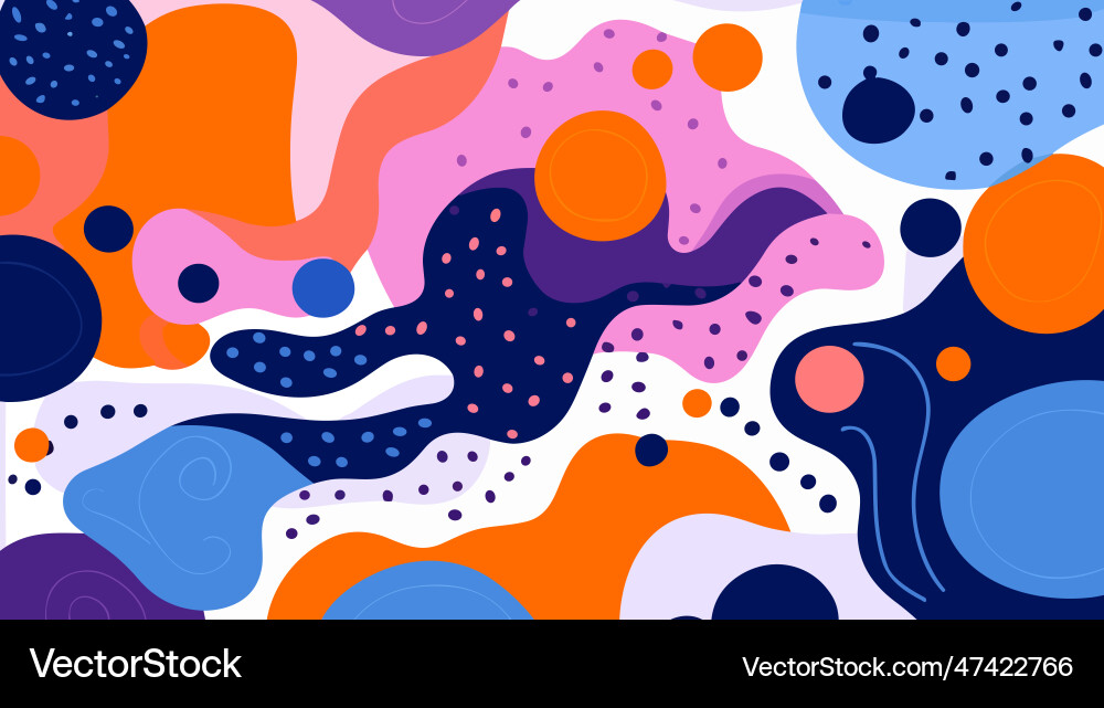 Abstract background with wavy lines and spots Abstract background with wavy lines and spots vector image