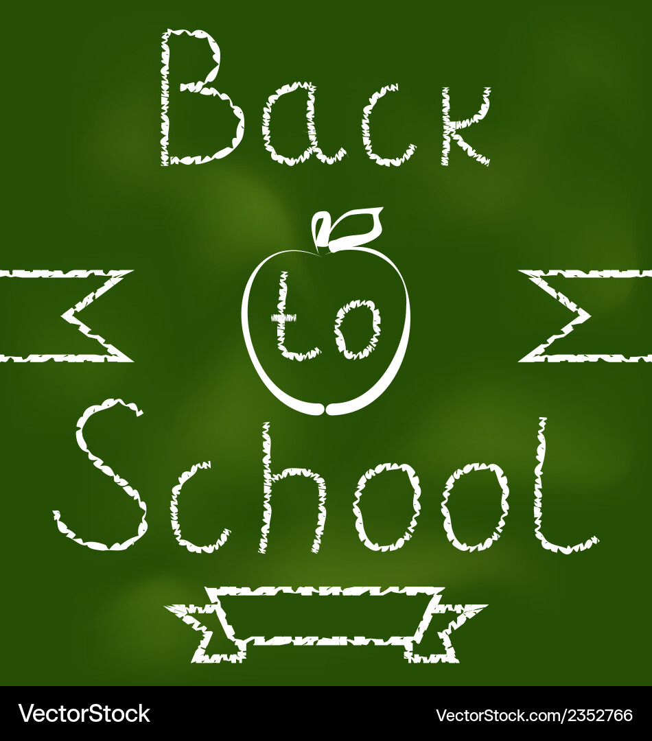 Back to school background with text Vector Image