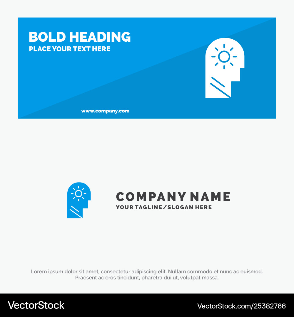 Brain control mind setting solid icon website Brain control mind setting solid icon website vector image