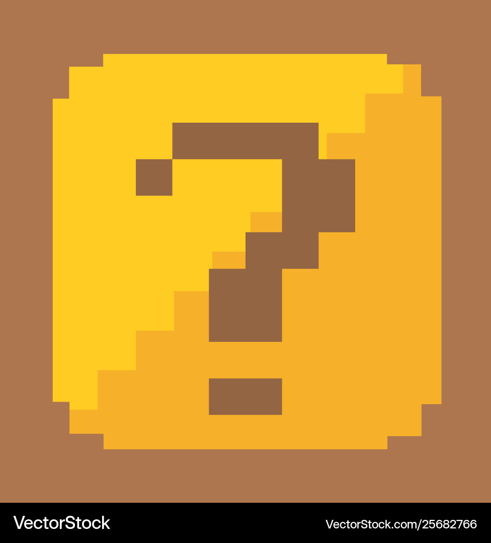 Isolated question mark inside frame design vector image