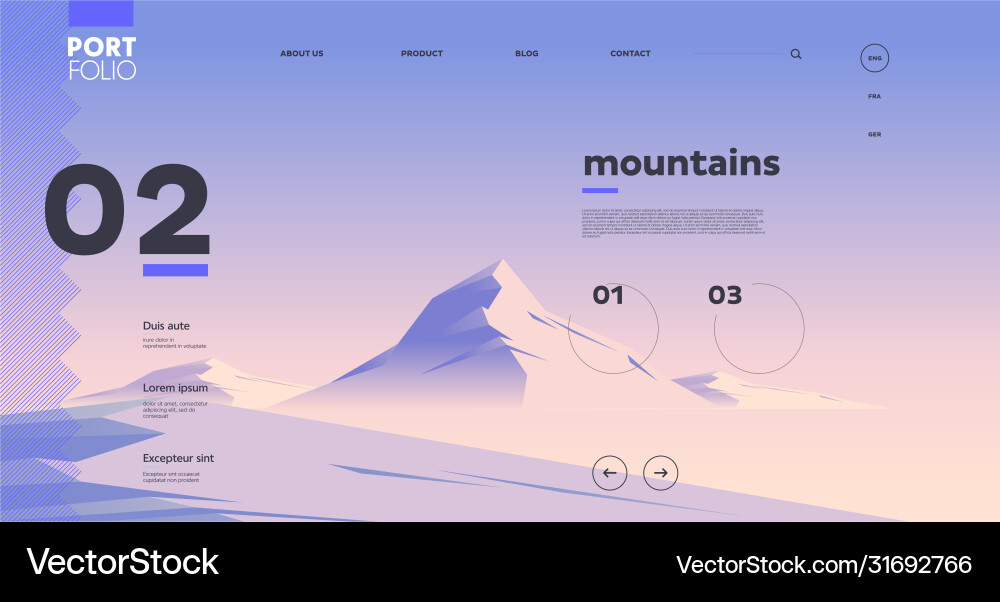 Mobile and desktop website template interface Mobile and desktop website template interface vector image