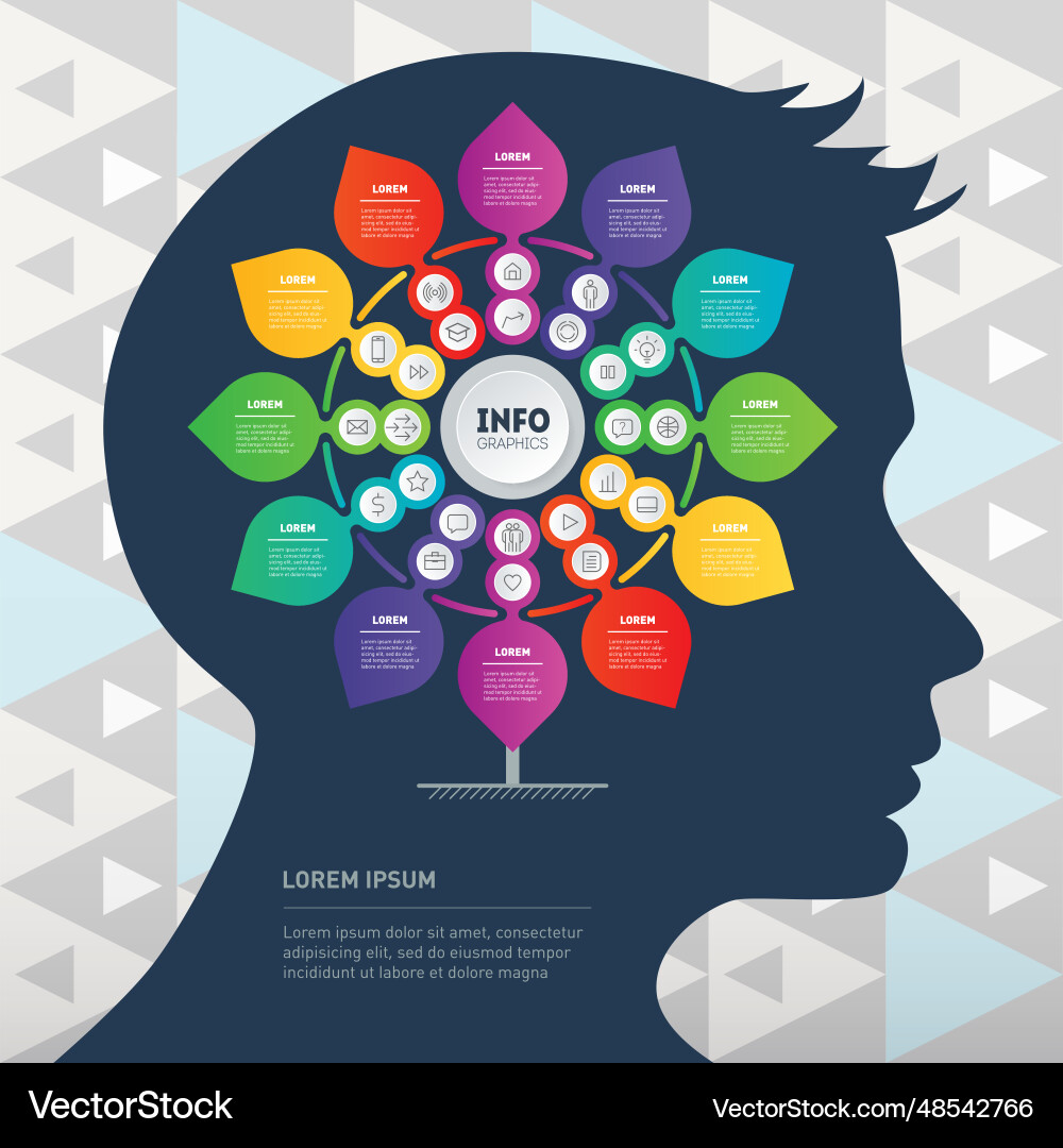 Presentation template with pattern diagram Presentation template with pattern diagram vector image