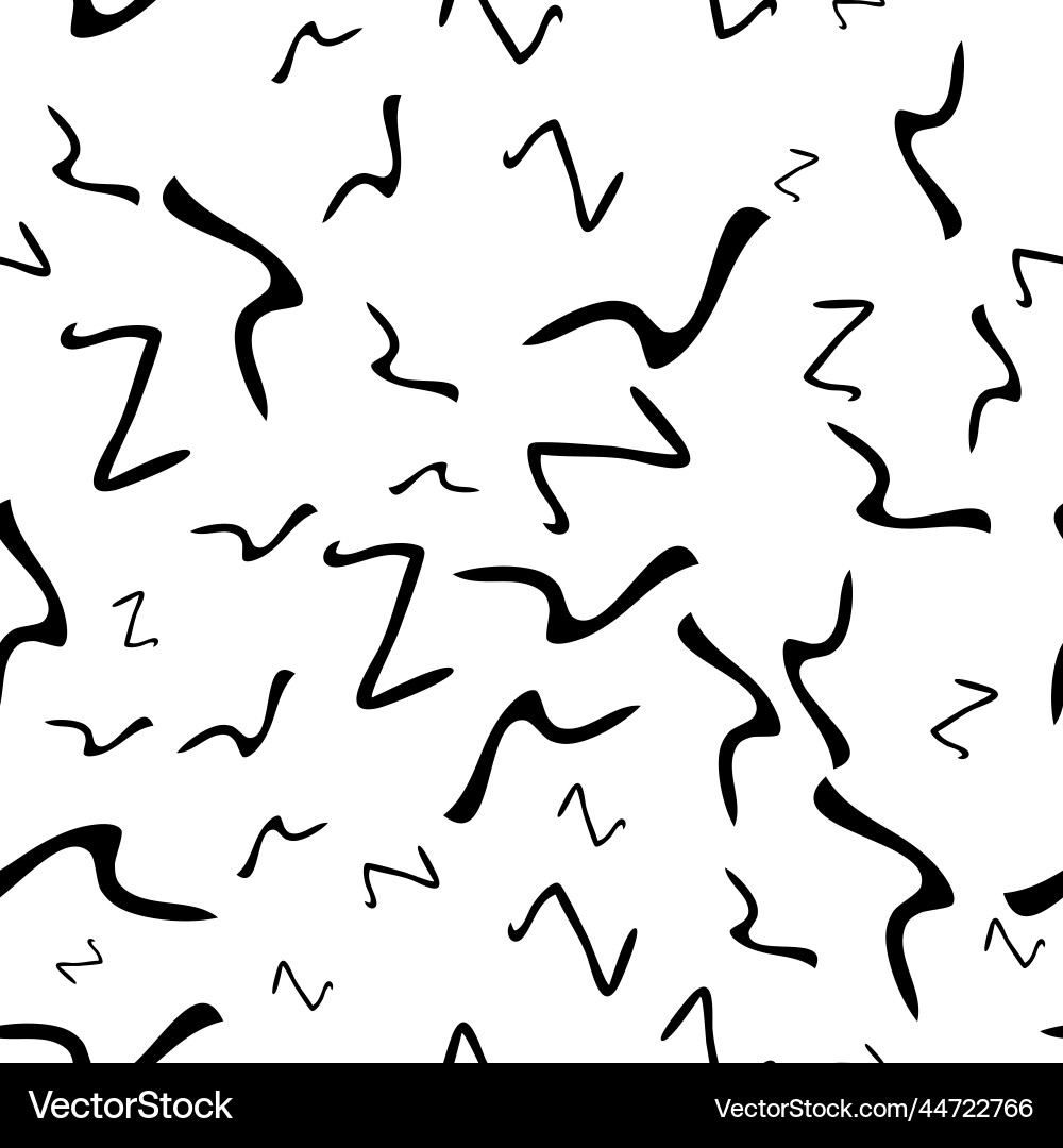 Seamless pattern with sketch squiggle Seamless pattern with sketch squiggle vector image