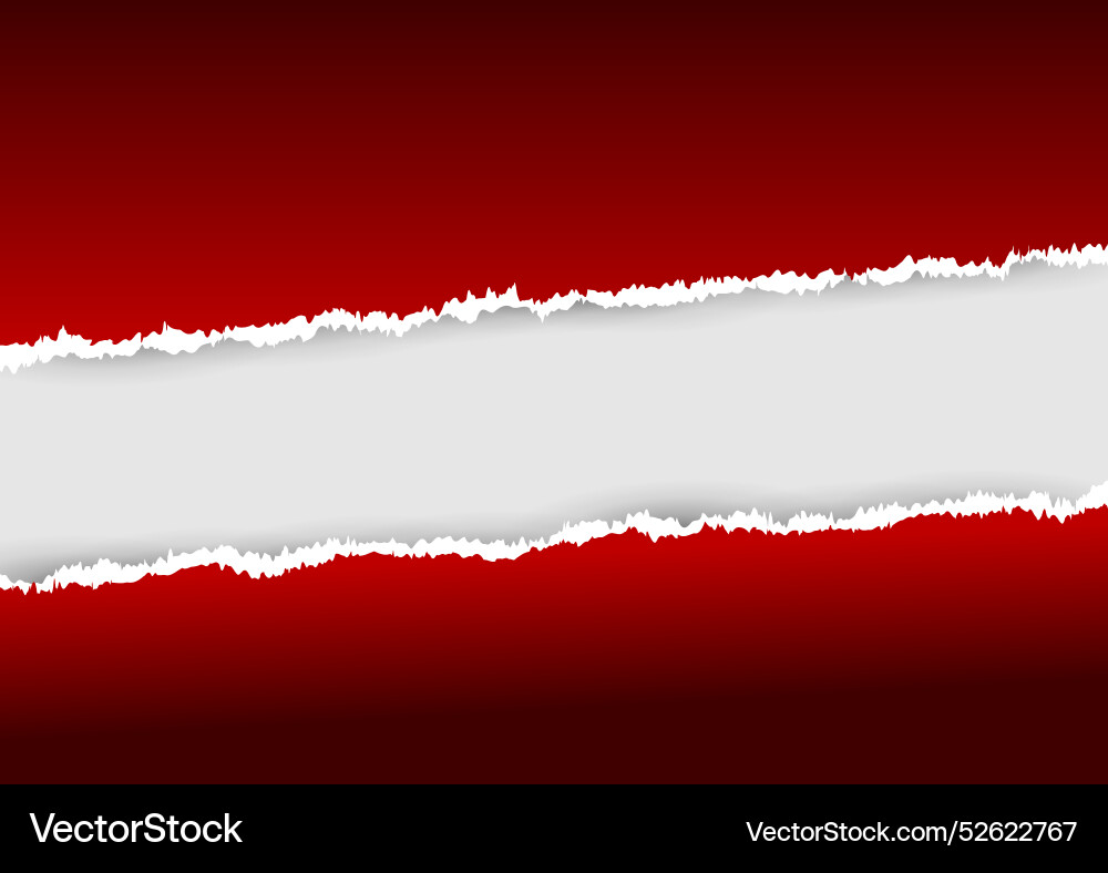 Abstract background with a torn paper effect vector image
