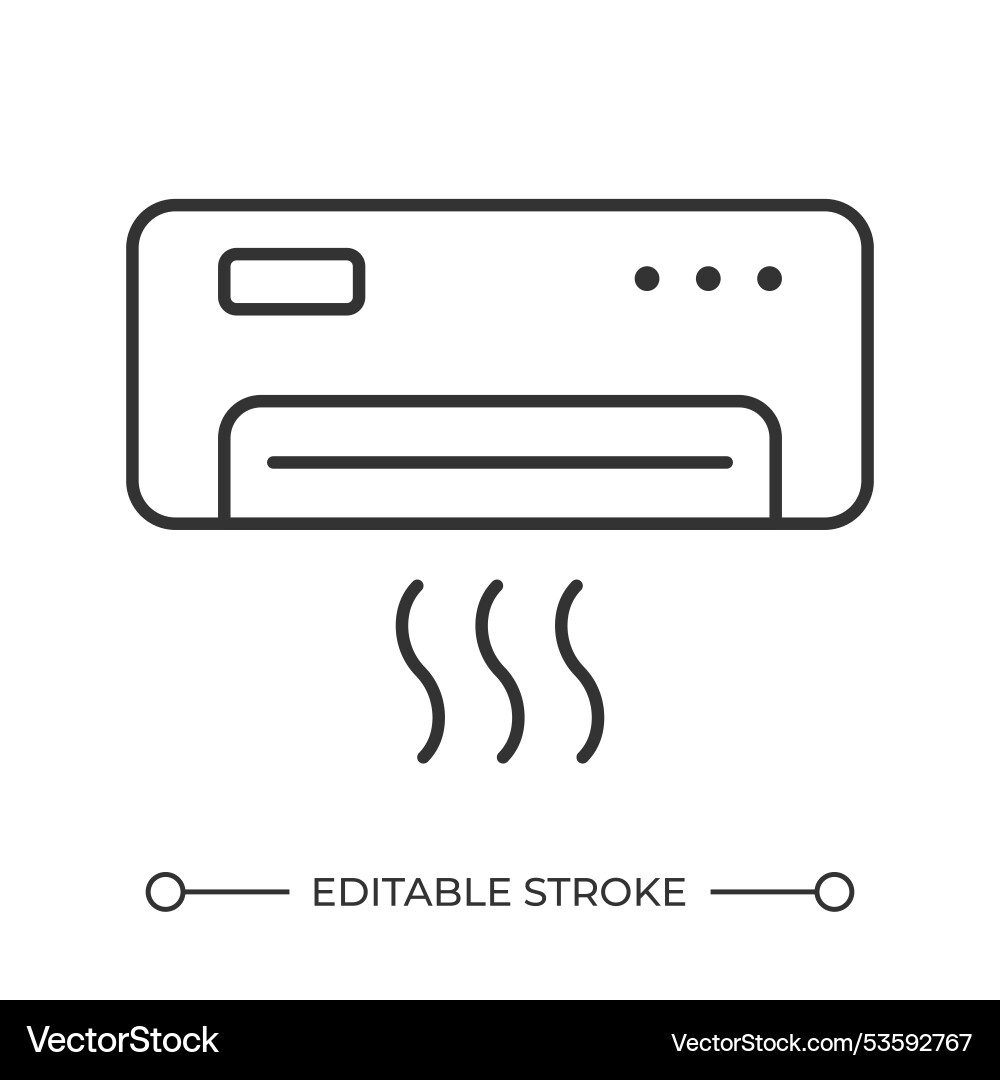 Ac unit linear icon Ac unit linear icon vector image