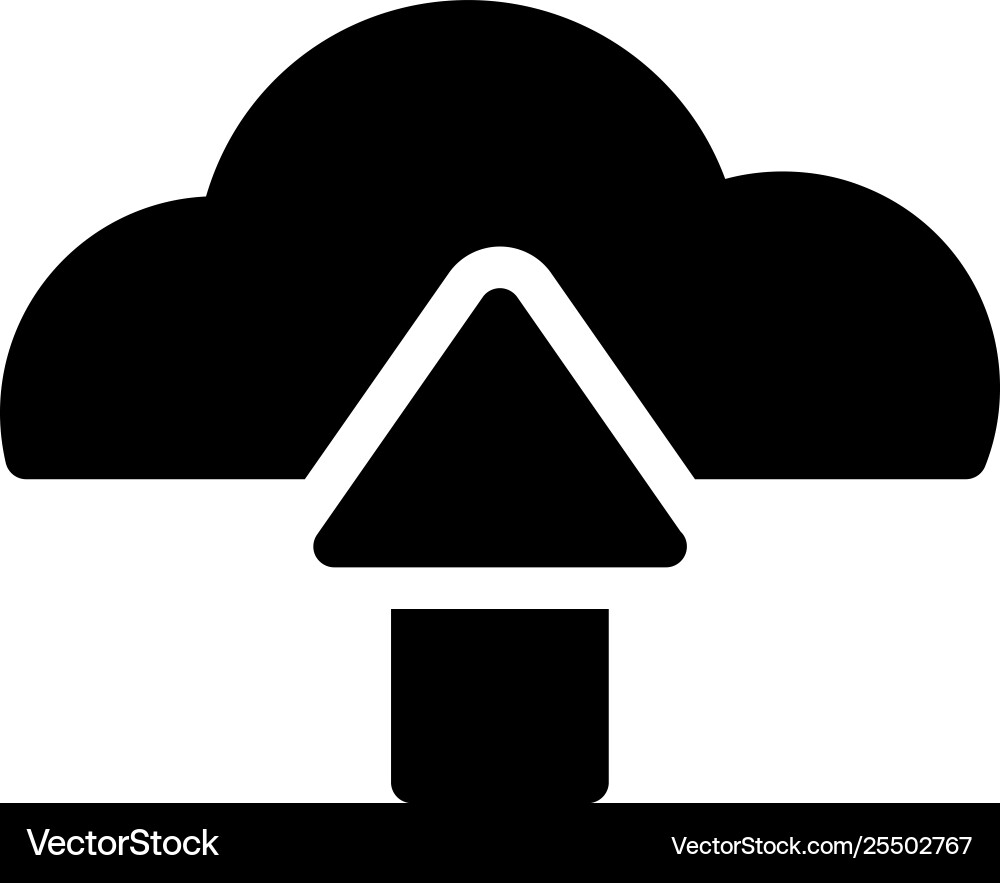 Cloud upload vector image