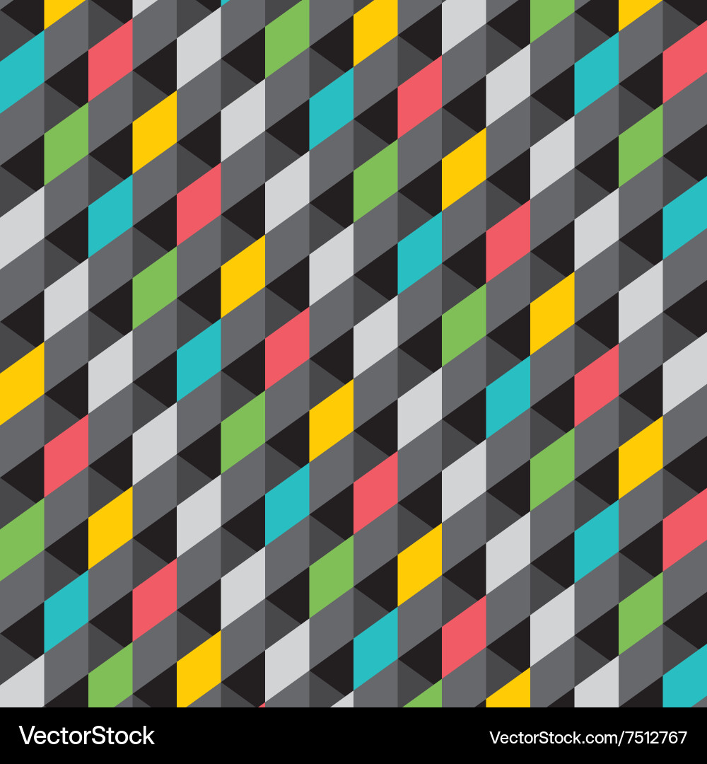 Creative square pattern background Vector Image
