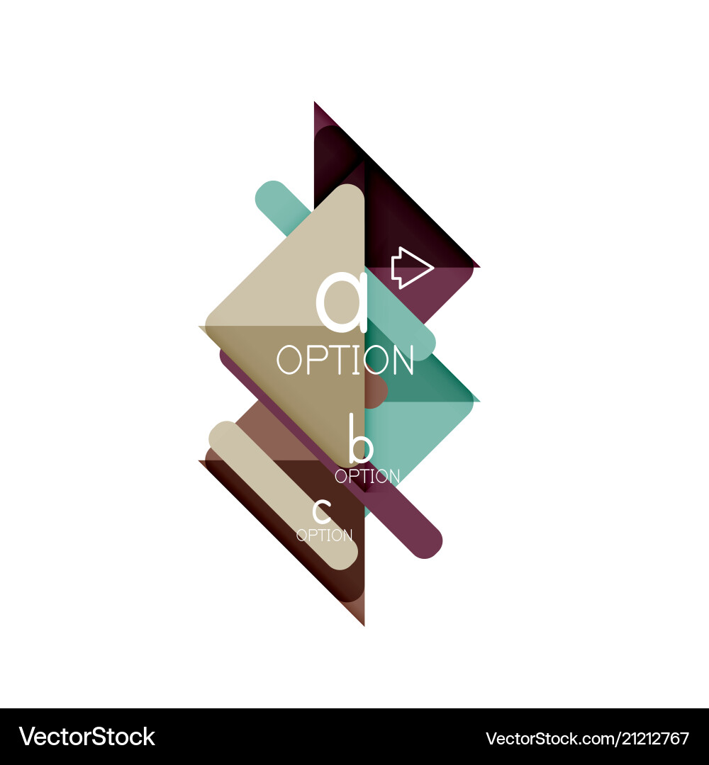 Data Triangle Infographic vector image