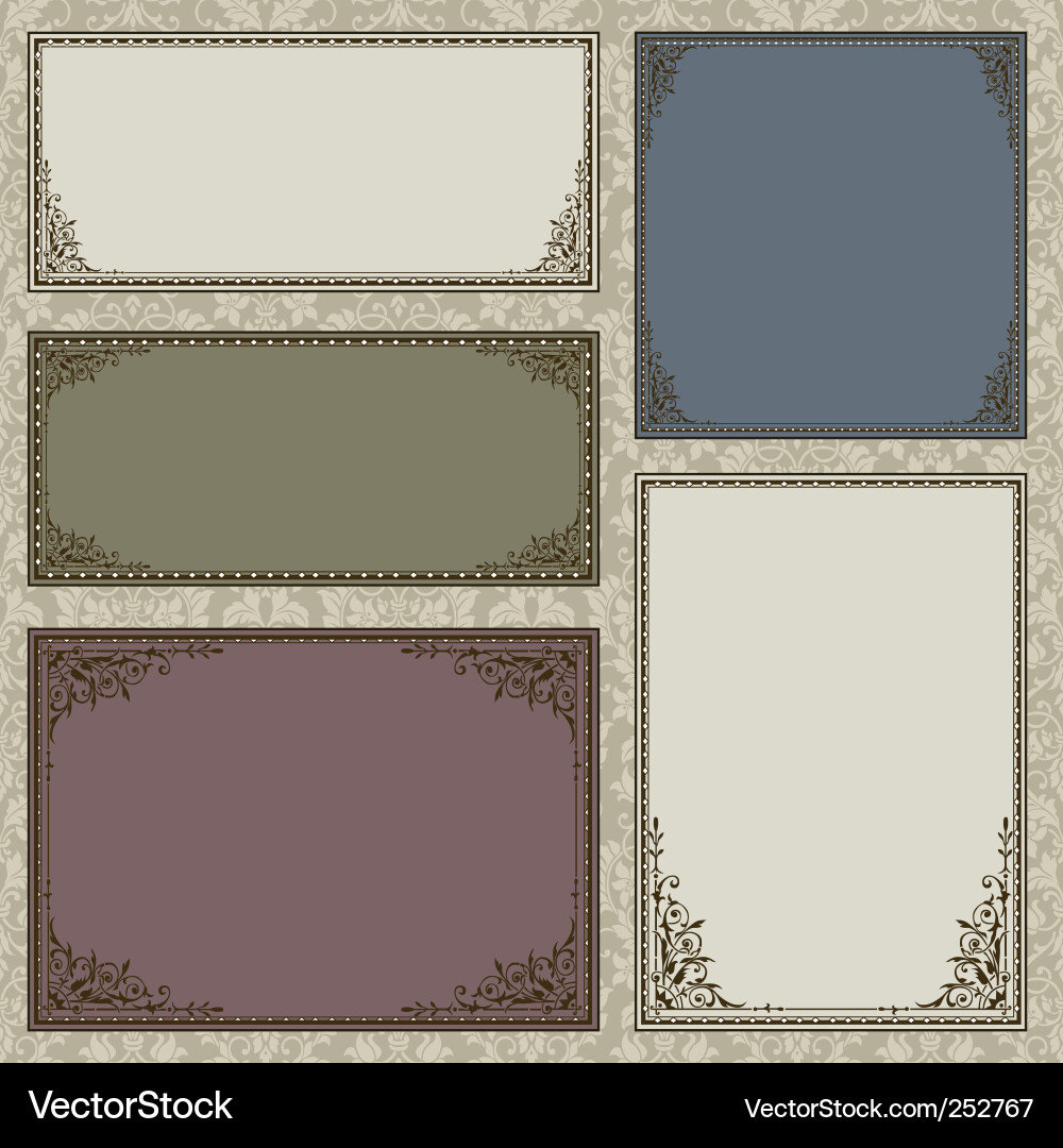 Elegant Frame Collection Vector Image